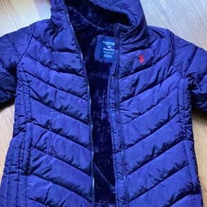 U.S. Polo Assn. Women's Purple Puffer Jacket